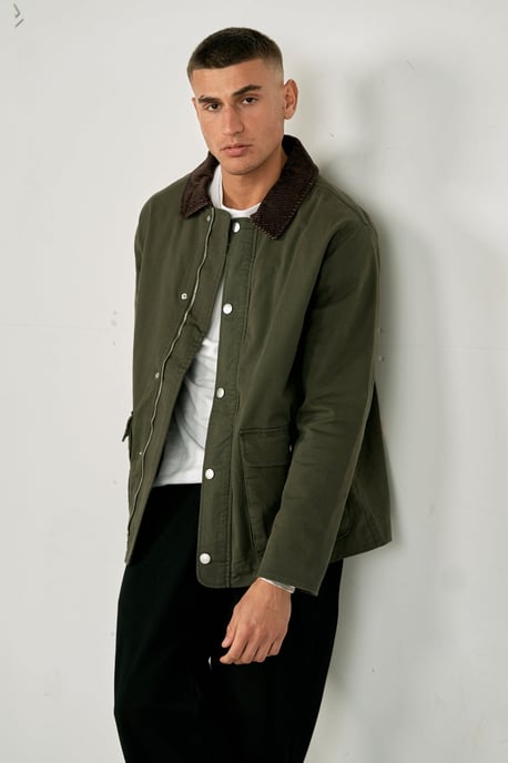 Twill jack - donker olijfgroen - Image 2