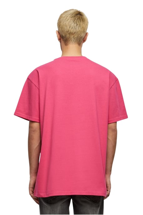 Zwaar oversized T-shirt - Hibiskus roze - Image 3