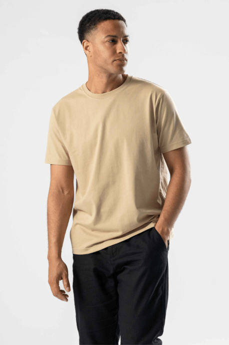 Normaal T-shirt - Beige - Image 2
