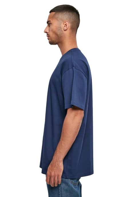Zwaar oversized T-shirt - Donkerblauw - Image 3