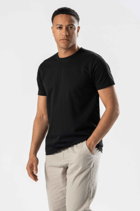 Normaal T-shirt - Zwart - Image 2