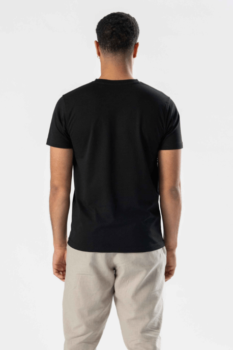 Normaal T-shirt - Zwart - Image 3