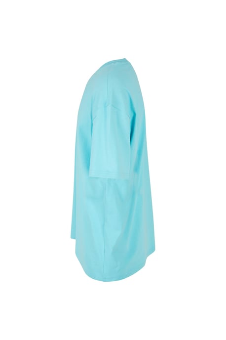 Zwaar oversized T-shirt - Berylblauw - Image 3