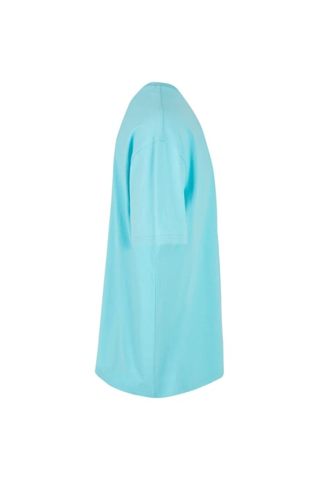 Zwaar oversized T-shirt - Berylblauw - Image 4