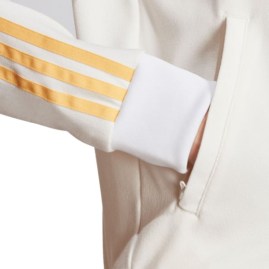 Women's adidas Originals Premium Crepe Track Top in Off White - Image 4