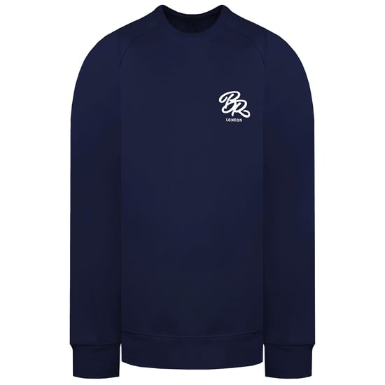 Born Rich Asten Crew Mens Navy Tracksuit - Image 2