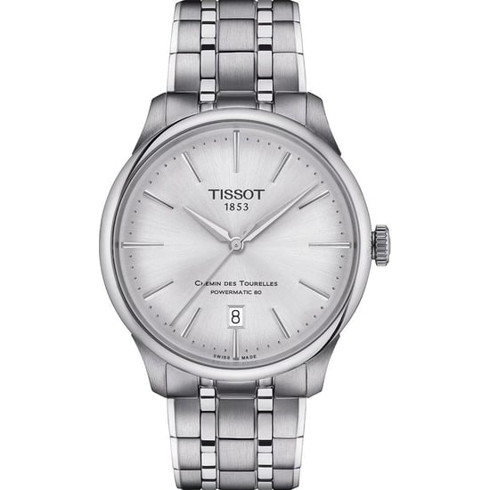 Tissot Chemin Des Tourelles Powermatic 80 Men's Silver Watch T1398071103100 - Image 1