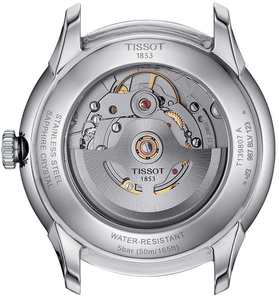 Tissot Chemin Des Tourelles Powermatic 80 Men's Silver Watch T1398071103100 - Image 4
