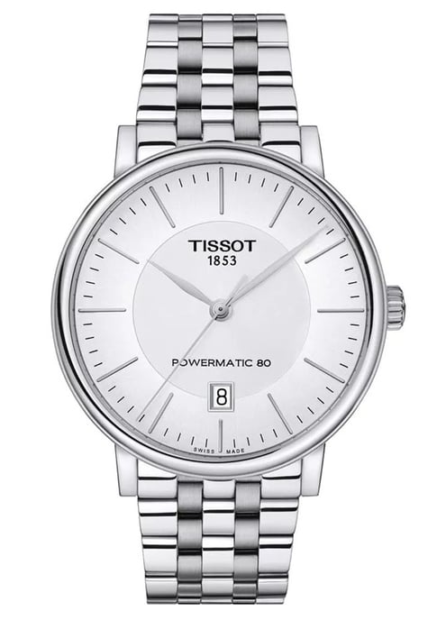 Tissot Carson Premium Powermatic 80 Heren Horloge Zilverkleurig T1224071103100 - Image 1