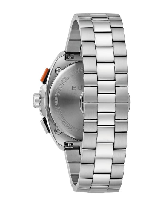 Bulova Racer Chronograph Heren Horloge Zilverkleurig 98B432 - Image 2