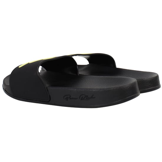 Born Rich Barreca Mens Black/Yellow Sliders - Image 3