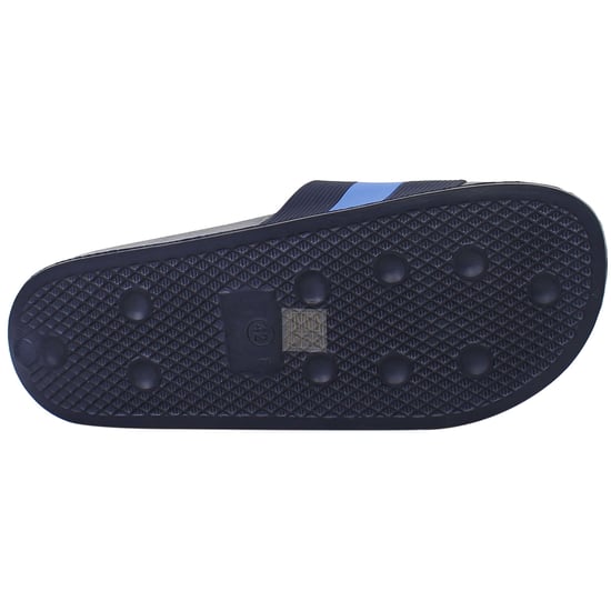 Born Rich Aurelio Mens Navy Sliders - Image 5