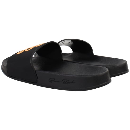 Born Rich Barreca Mens Black/Orange Sliders - Image 3