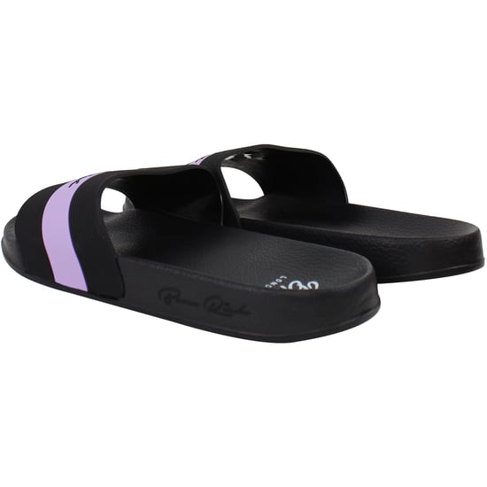 Born Rich Aurelio Mens Black/Purple Sliders - Image 3