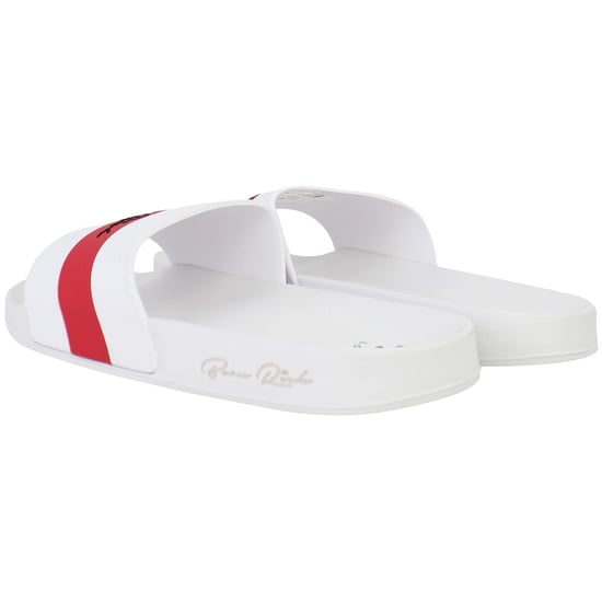 Born Rich Aurelio Mens White/Pink Sliders - Image 3
