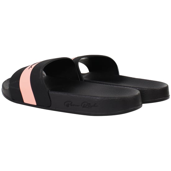 Born Rich Aurelio Mens Black/Coral Sliders - Image 3