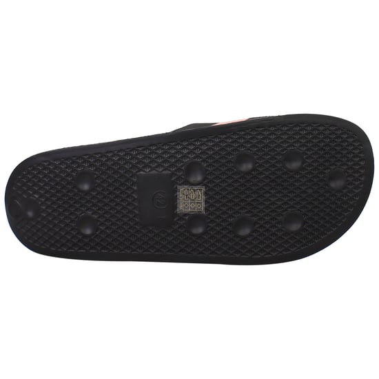 Born Rich Aurelio Mens Black/Coral Sliders - Image 5