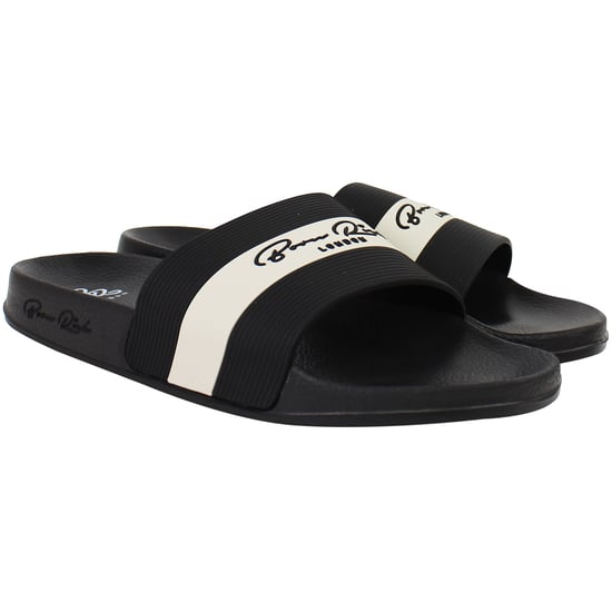 Born Rich Aurelio Mens Black Sliders - Image 2