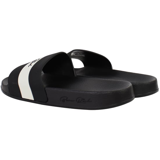 Born Rich Aurelio Mens Black Sliders - Image 3