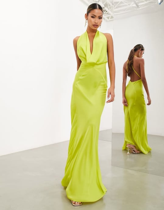 ashro green dress Green Cowl Neck Eden Maxi Dress main image 1