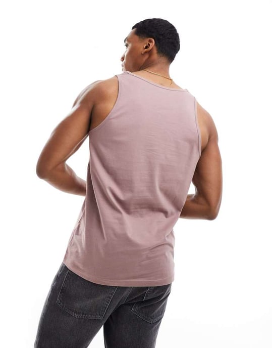 ASOS DESIGN vest in dusty pink - Image 2
