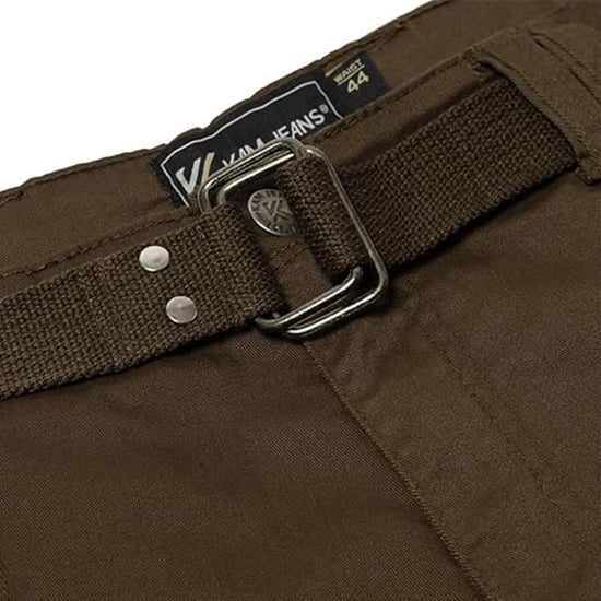 Kam Men's Cargo Combat Shorts with Belt - Image 2