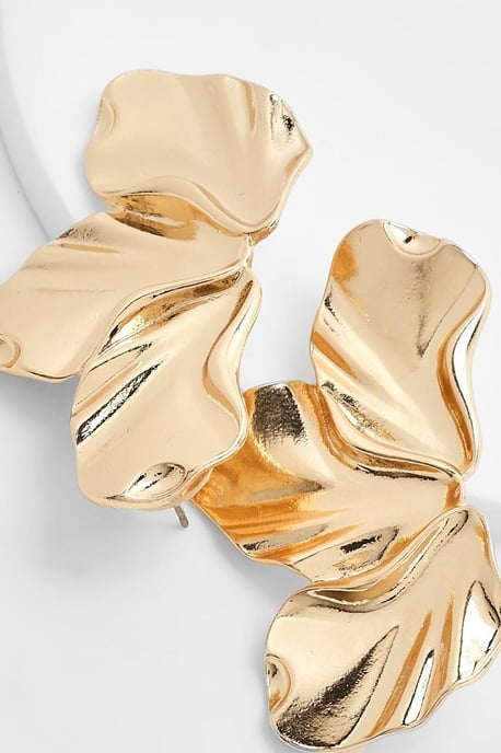 Petal Detail Statement Earrings - Image 3