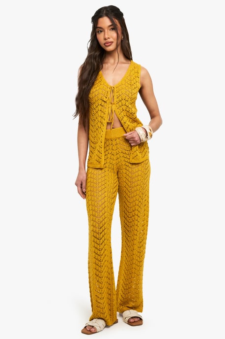 Crochet Wide Leg Trouser - Image 3