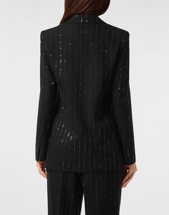 Paillettes boyfriend fit blazer - Image 2