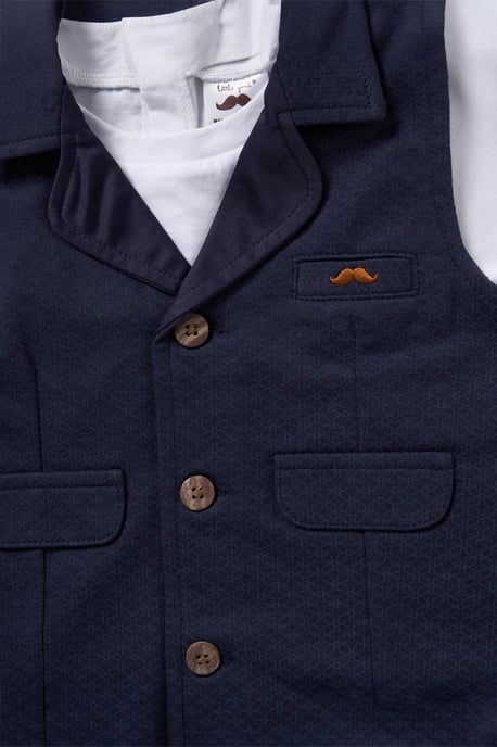 T-Shirt, Shorts and Waistcoat Outfit Set - Image 5