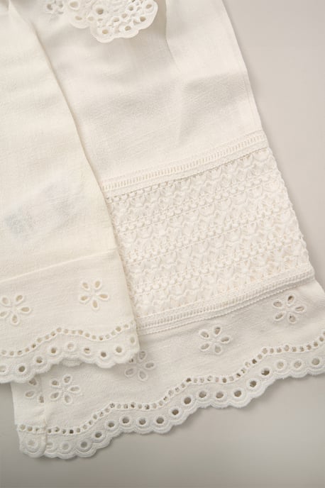 Broderie Top and Wide Leg Trouser Outfit Set - Image 5