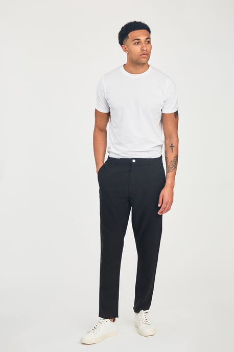 Black Straight Leg Button-Up Trouser - Image 5