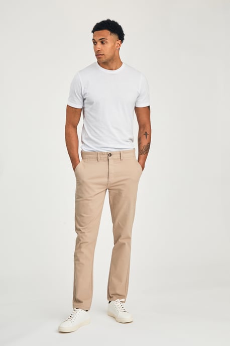 Stone Straight Leg Button-Up Trouser - Image 4