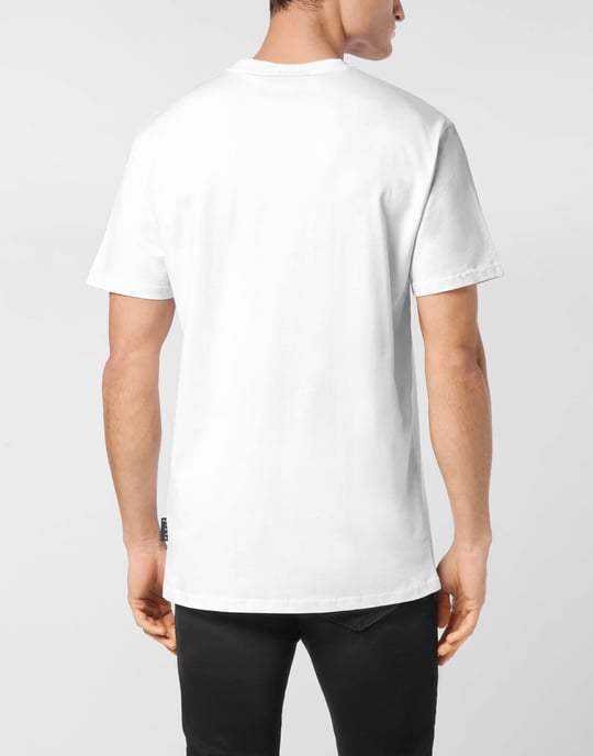 T-shirt med rund hals och teddymönster - Image 3