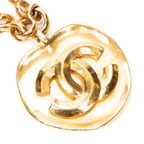 CC Medallion Pendant Chain Necklace Necklace - Image 3