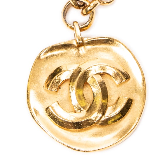 CC Medallion Pendant Chain Necklace Necklace - Image 4