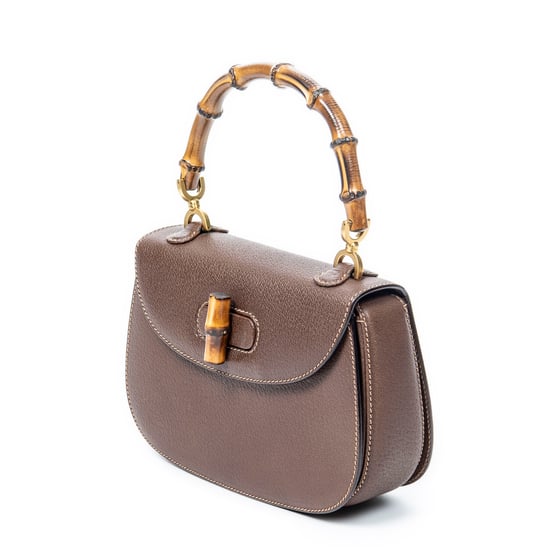 Small Bamboo Top Handle Flap  Schoudertas - Image 2