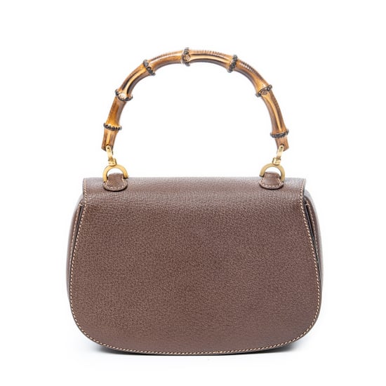 Small Bamboo Top Handle Flap  Schoudertas - Image 5