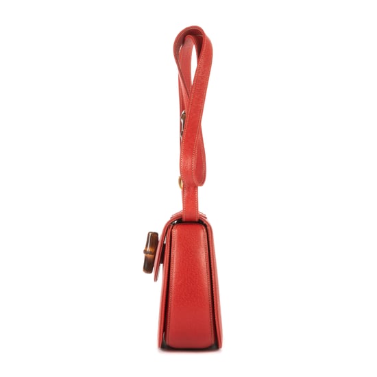 Bamboo Top Handle Shoulder Bag - Image 3