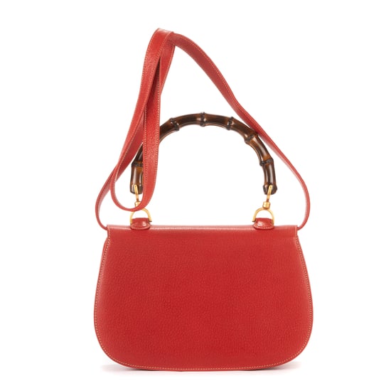Bamboo Top Handle Shoulder Bag - Image 4