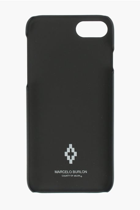 reliëf bedrukte FLAGS SIDES 7 iPhone-hoes in zwart - Image 3