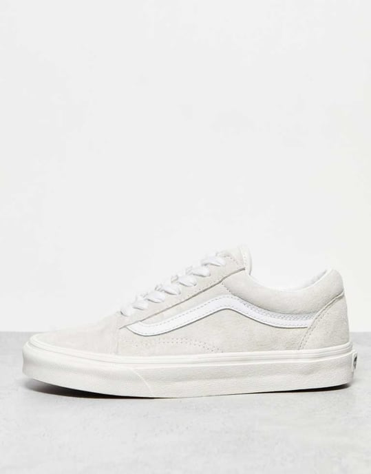 Vans Old Skool trainers in off white suede-Neutral - Image 1