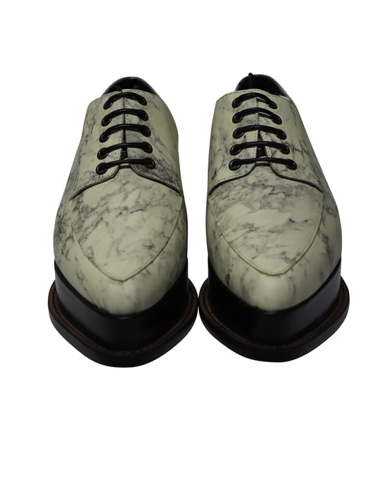 Opening Ceremony Eleanora Platform Oxfords in Marble Print Leather - Image 2