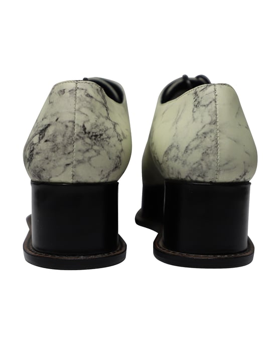 Opening Ceremony Eleanora Platform Oxfords in Marble Print Leather - Image 4