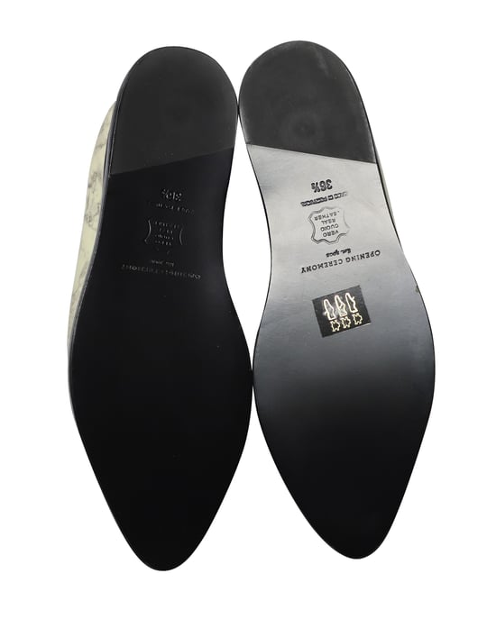 Opening Ceremony Eleanora Platform Oxfords in Marble Print Leather - Image 5