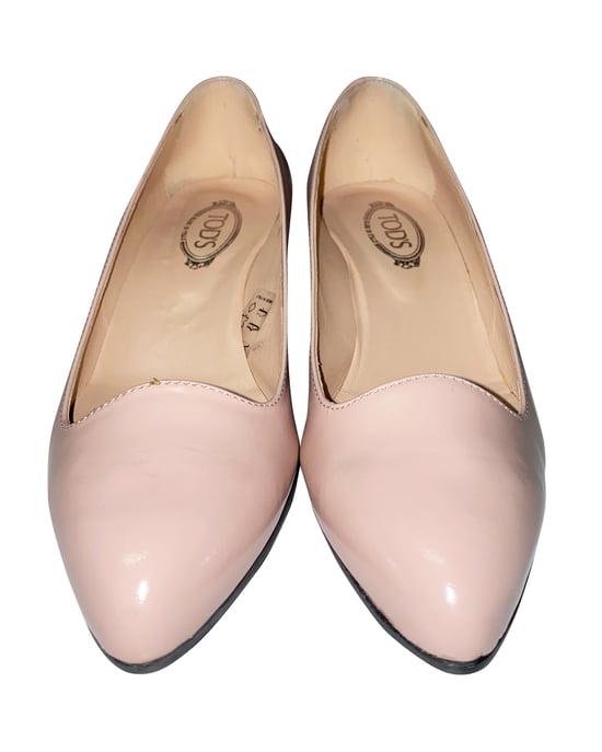 Tod's Pointed Wedge in Pink Leather - Image 2