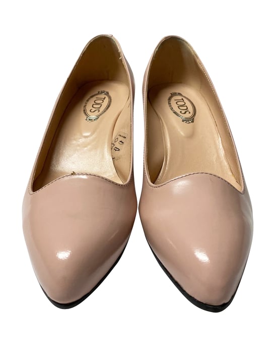 Tod's Pointed Wedge in Pink Leather - Image 3
