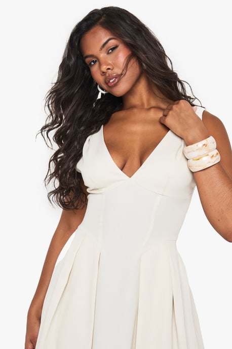 Structured Skater Maxi Dress - Image 4