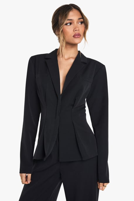 Cinched Wrap Over Blazer - Image 1