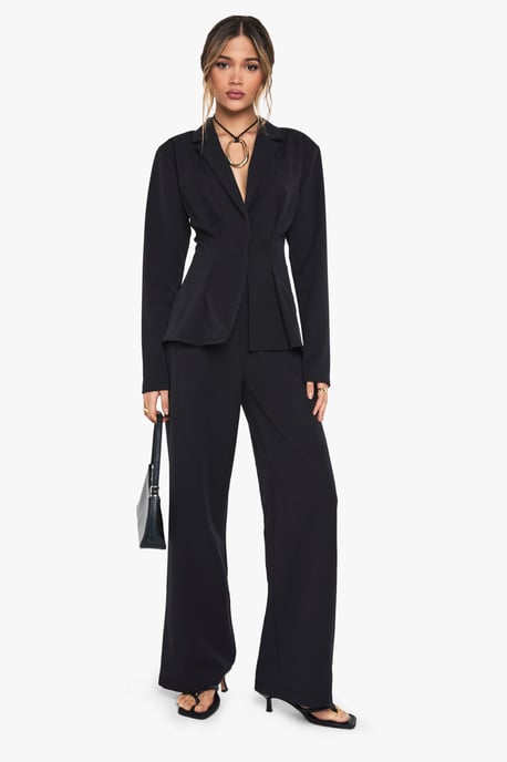 Cinched Wrap Over Blazer - Image 3